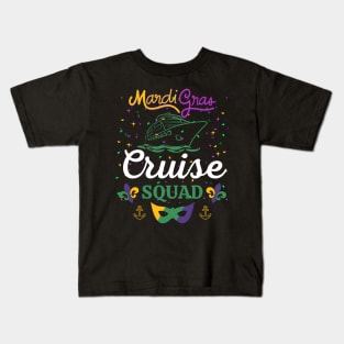 Mardi Gras Cruise Ship Family Matching Trip Costume Kids T-Shirt